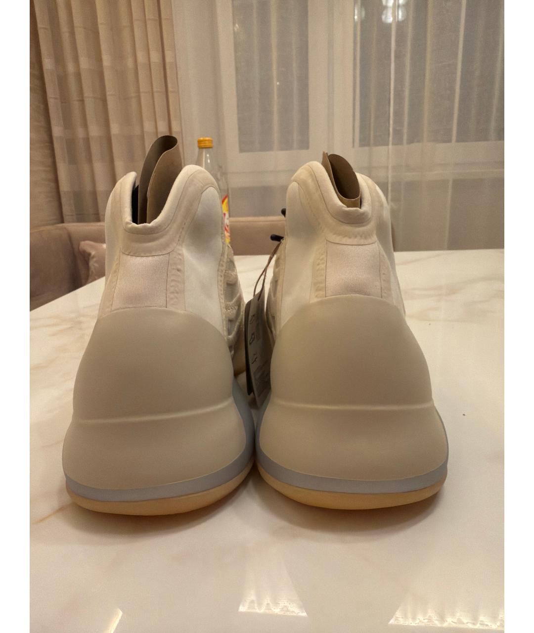 ADIDAS YEEZY Бежевые замшевые кроссовки, фото 4