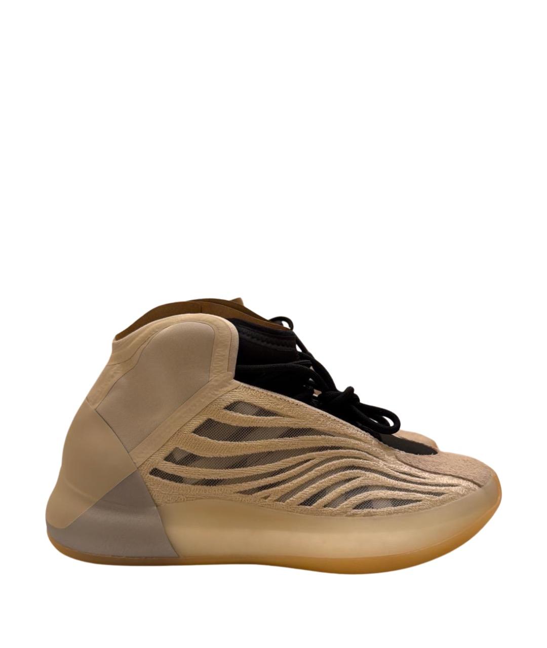 ADIDAS YEEZY Бежевые замшевые кроссовки, фото 1