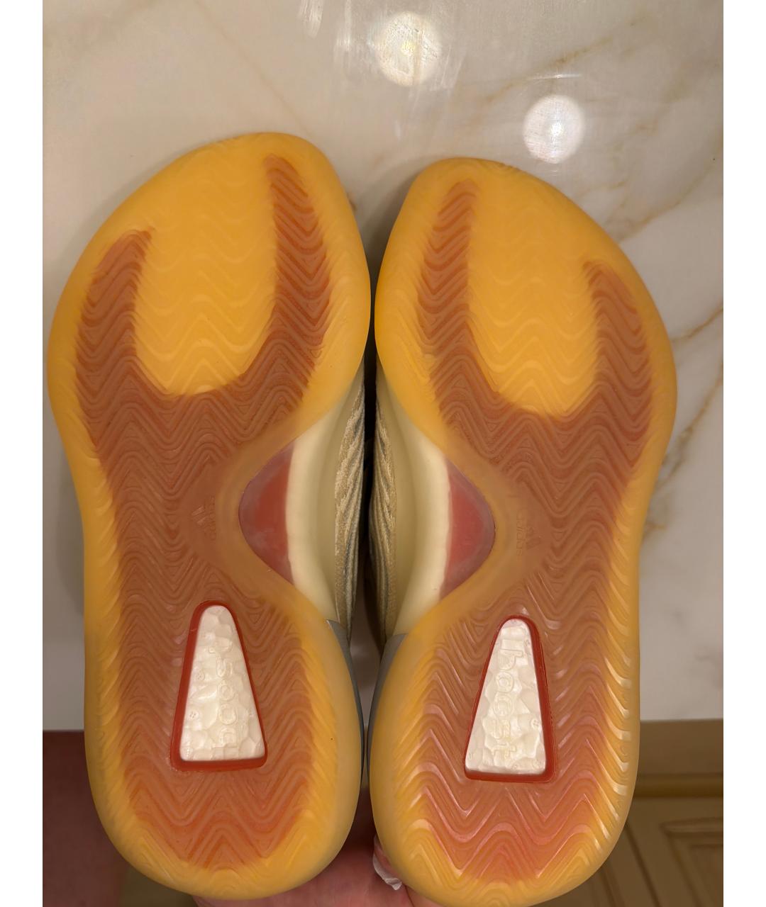 ADIDAS YEEZY Бежевые замшевые кроссовки, фото 5