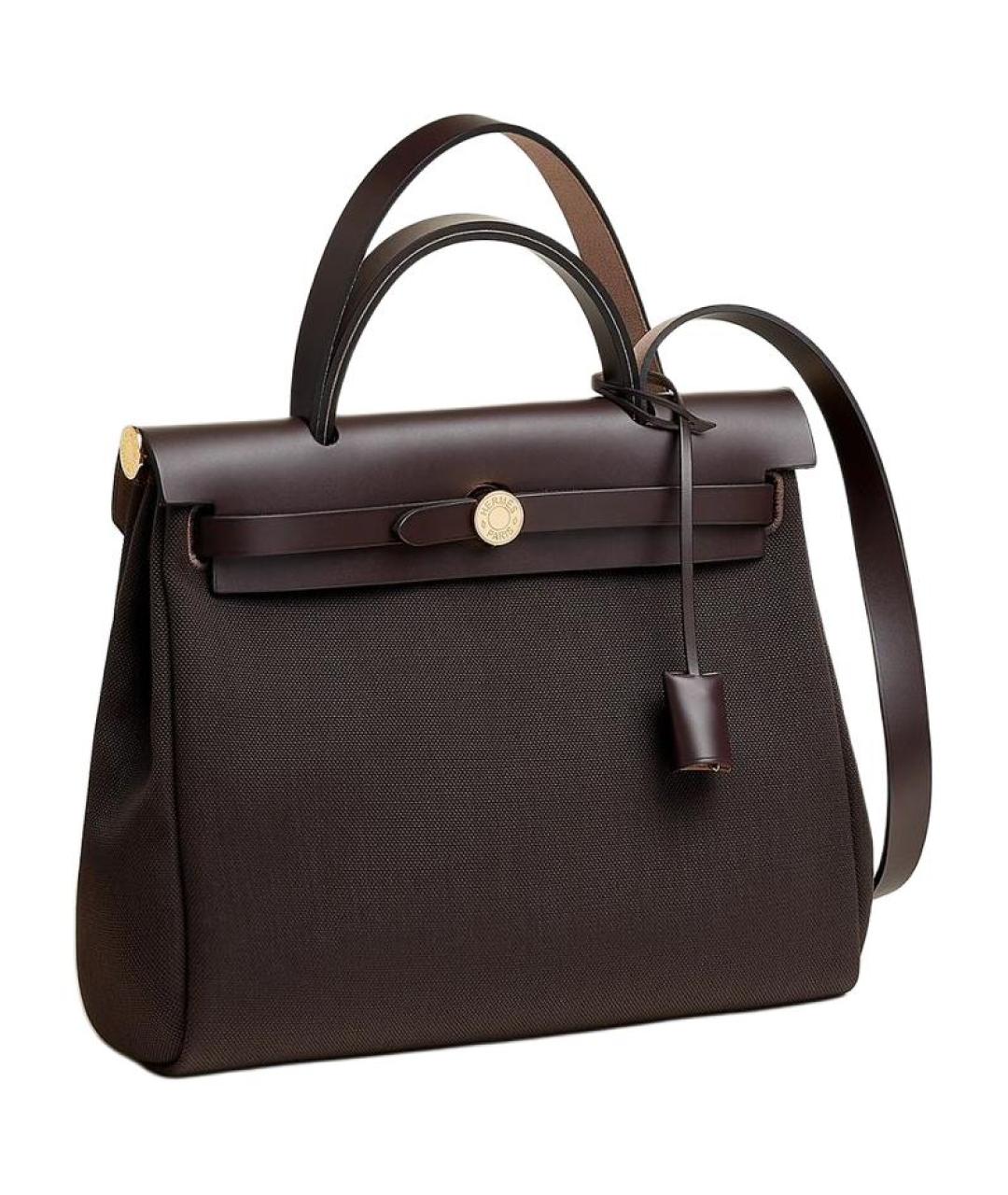 HERMES Коричневая сумка с короткими ручками, фото 2