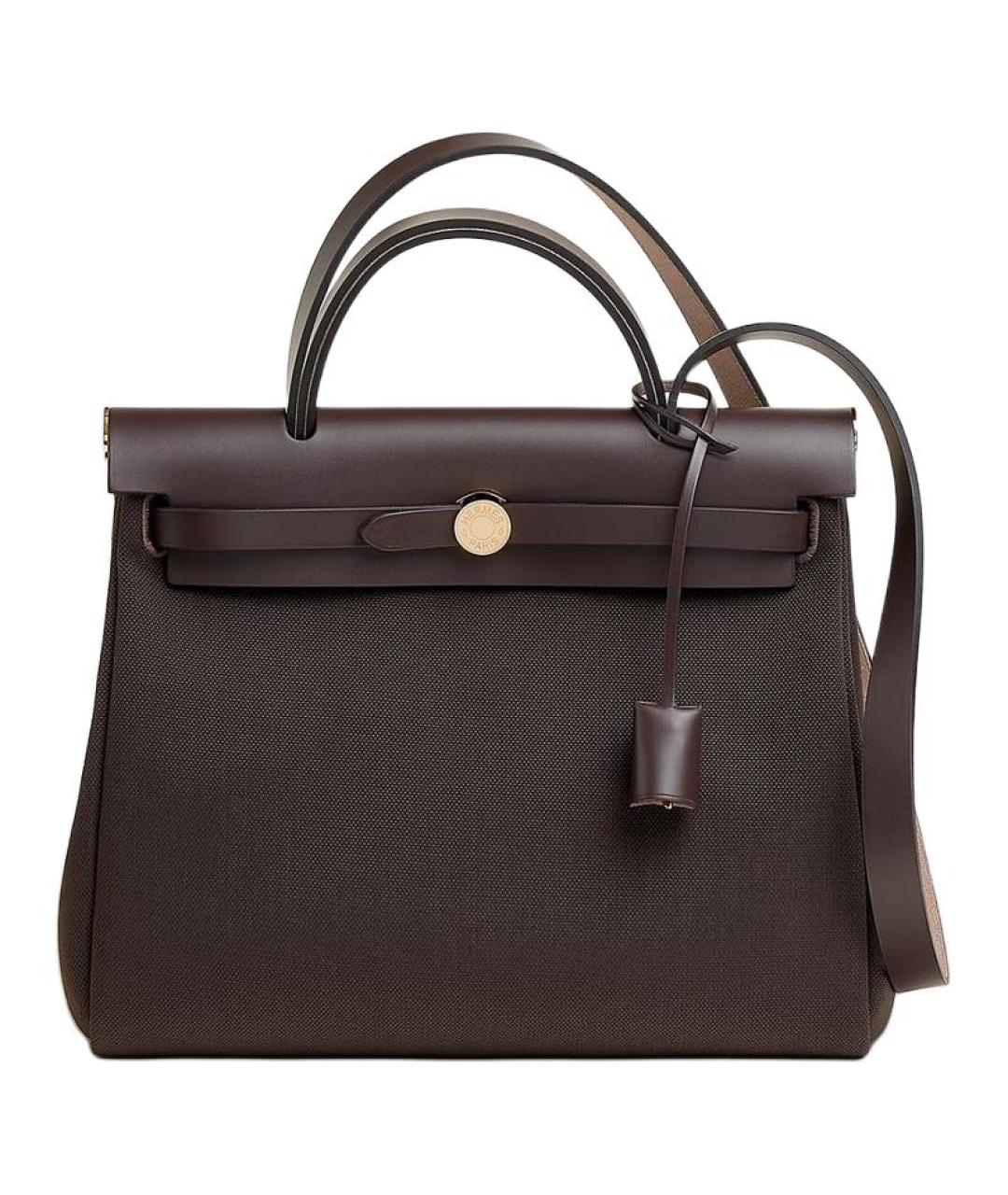 HERMES Коричневая сумка с короткими ручками, фото 1