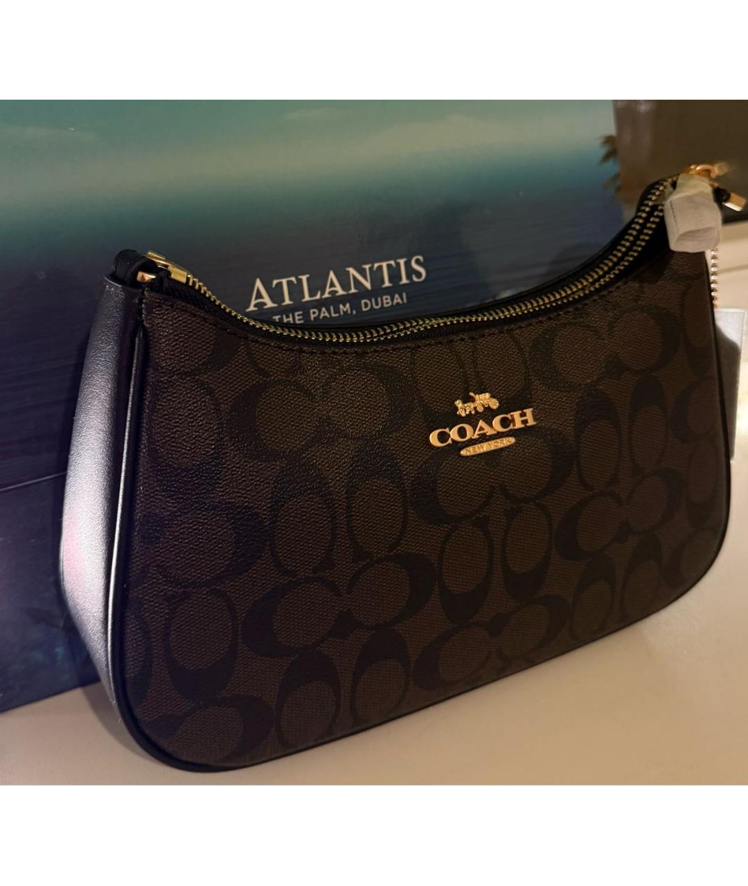 COACH Коричневая сумка через плечо, фото 2