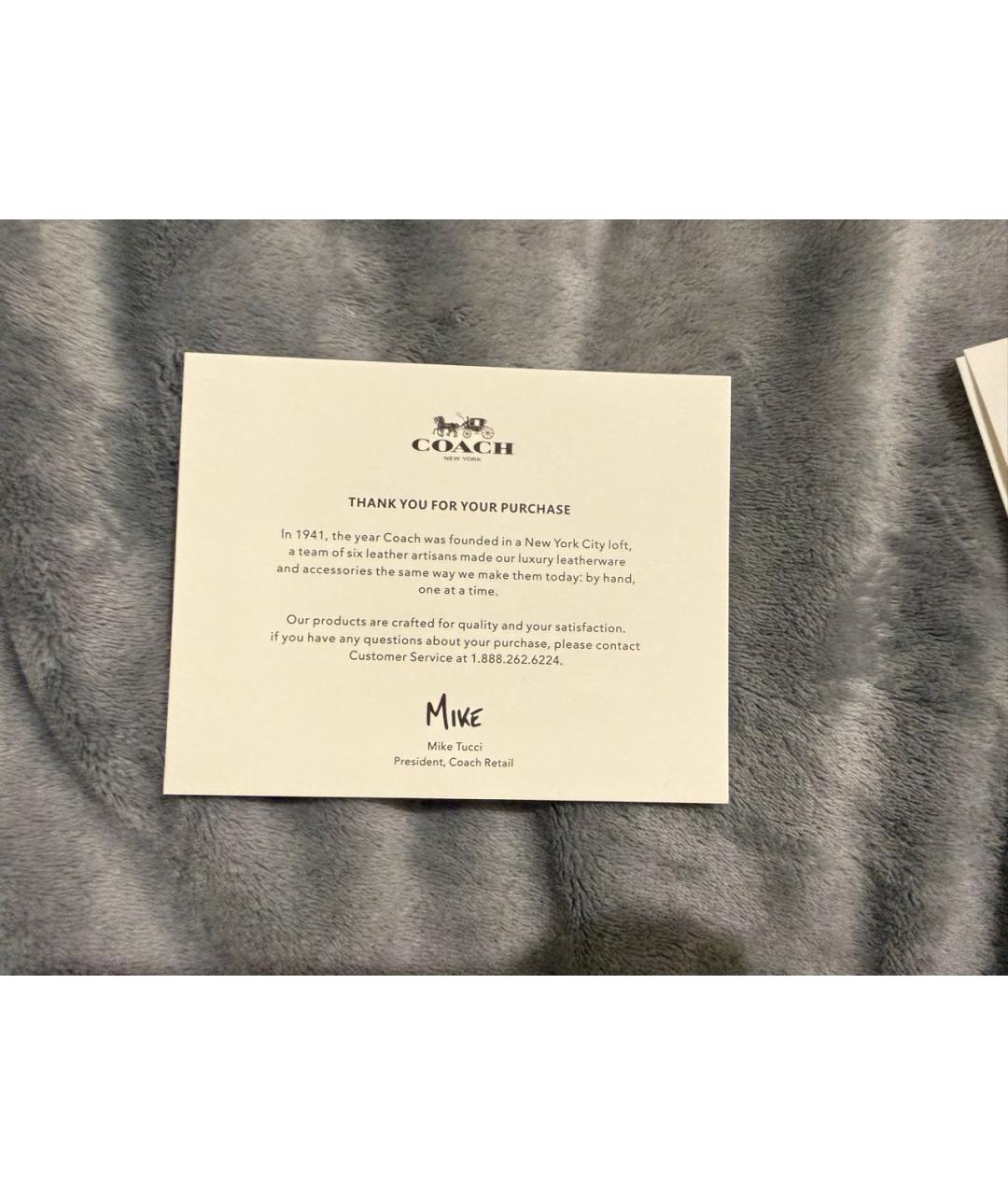 COACH Коричневая сумка через плечо, фото 6