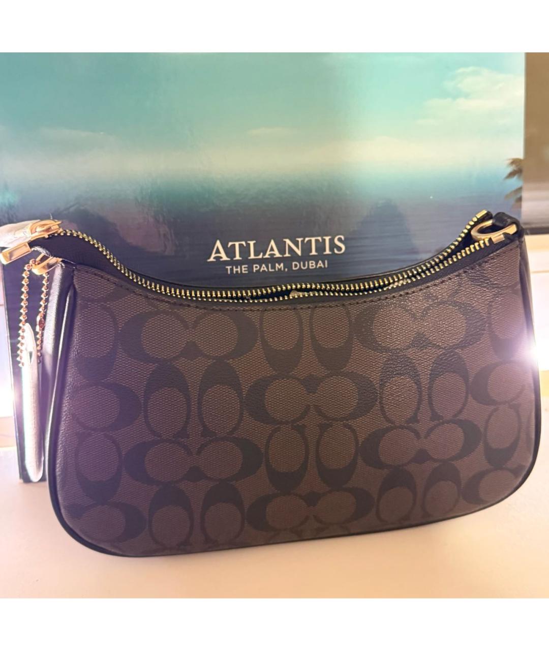 COACH Коричневая сумка через плечо, фото 3