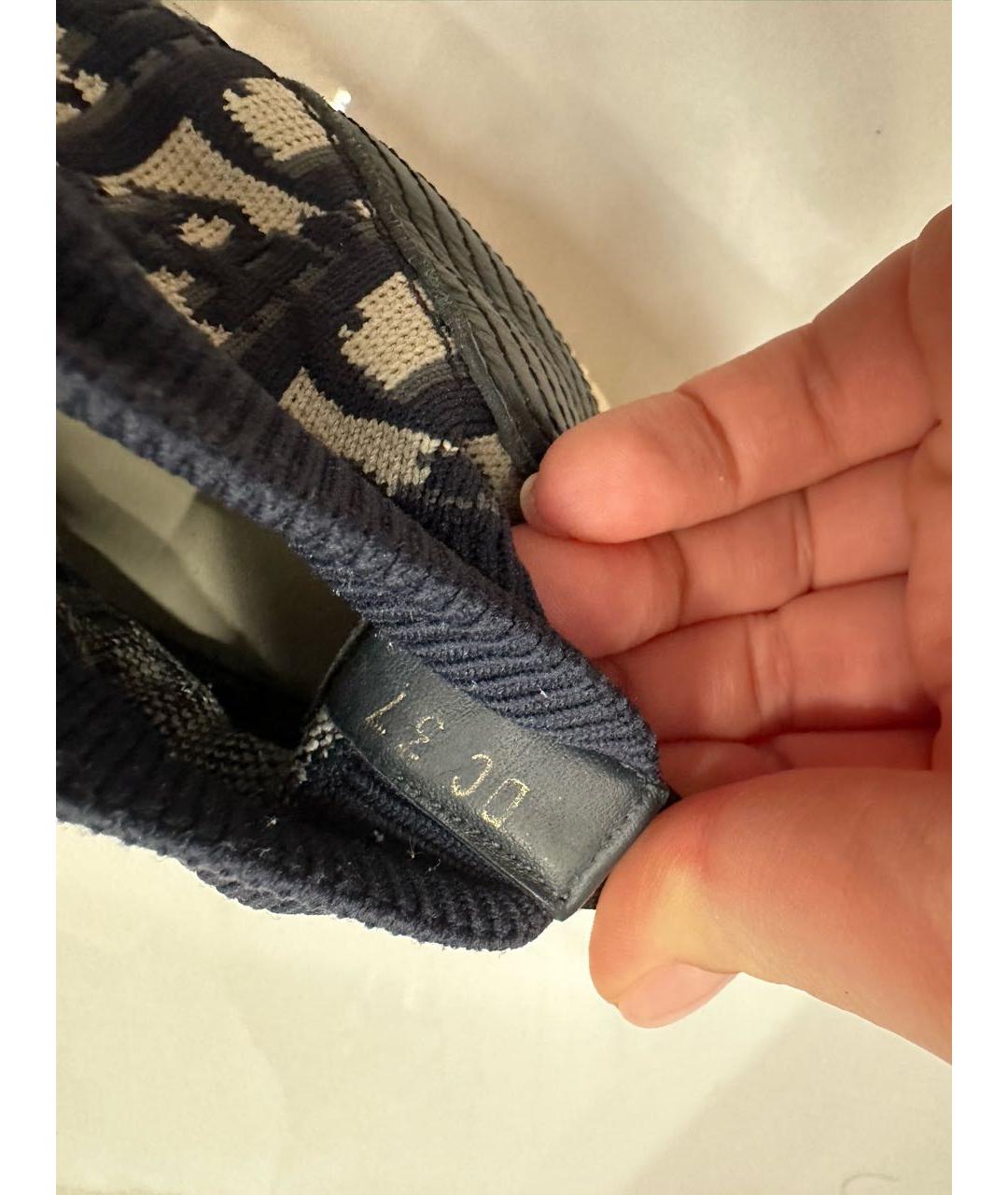 CHRISTIAN DIOR Темно-синие кеды, фото 8