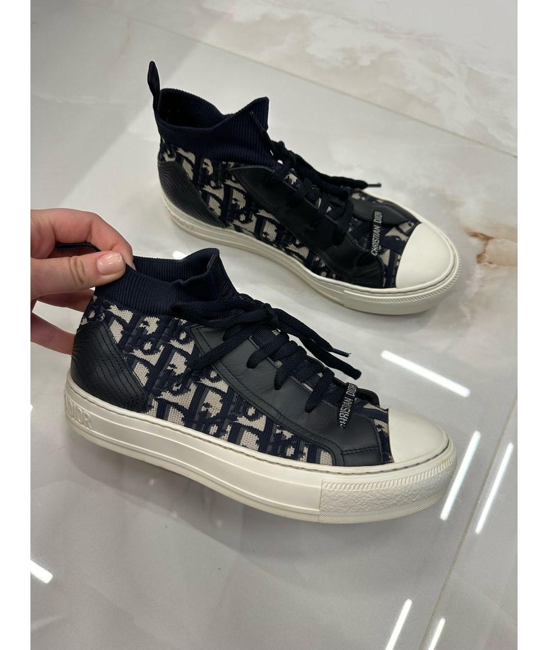 CHRISTIAN DIOR Темно-синие кеды, фото 9