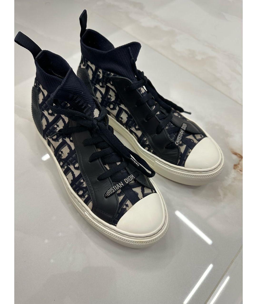 CHRISTIAN DIOR Темно-синие кеды, фото 2