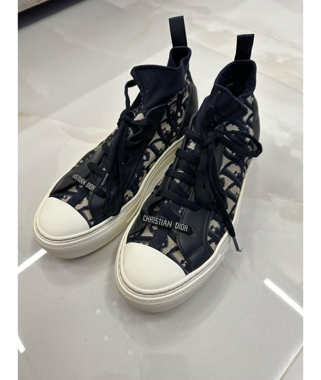 CHRISTIAN DIOR Темно-синие кеды, фото 3