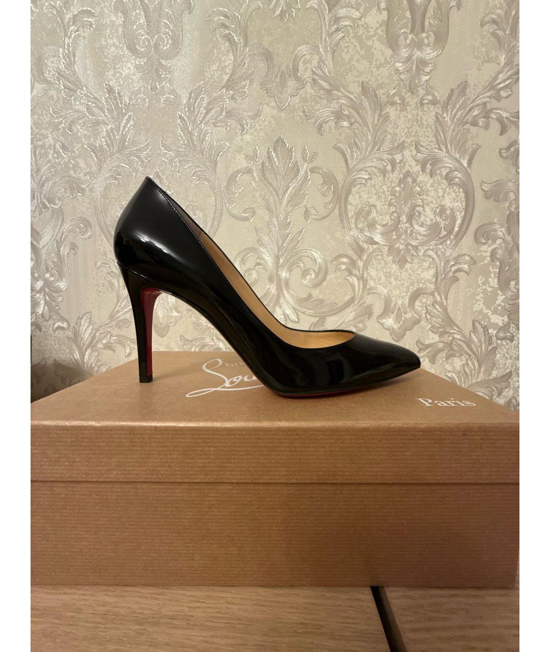 CHRISTIAN LOUBOUTIN Черные туфли из лакированной кожи, фото 9