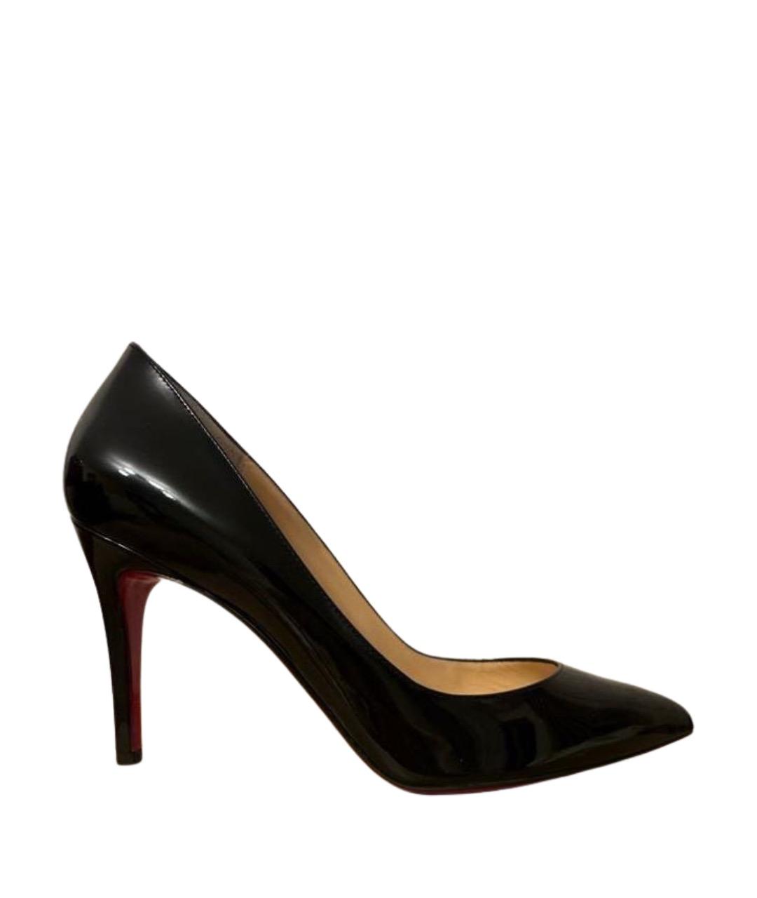 CHRISTIAN LOUBOUTIN Черные туфли из лакированной кожи, фото 1