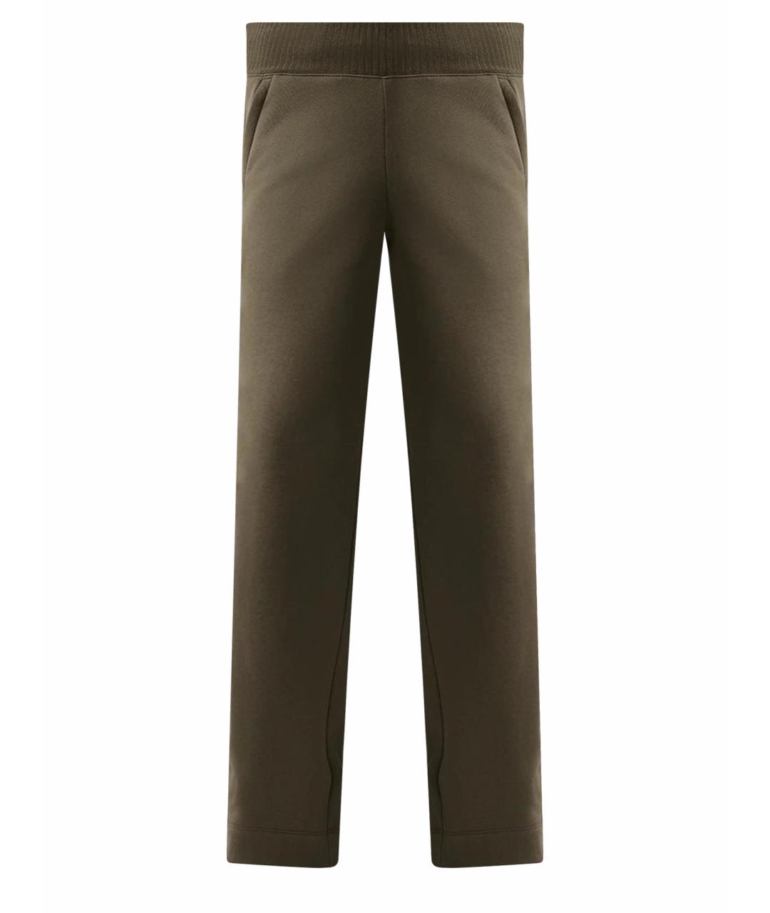 ALO YOGA Зеленые прямые брюки, фото 1