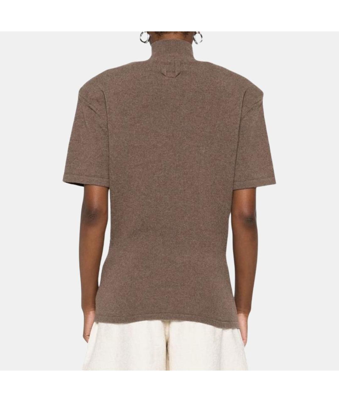 JACQUEMUS Коричневый джемпер / свитер, фото 4