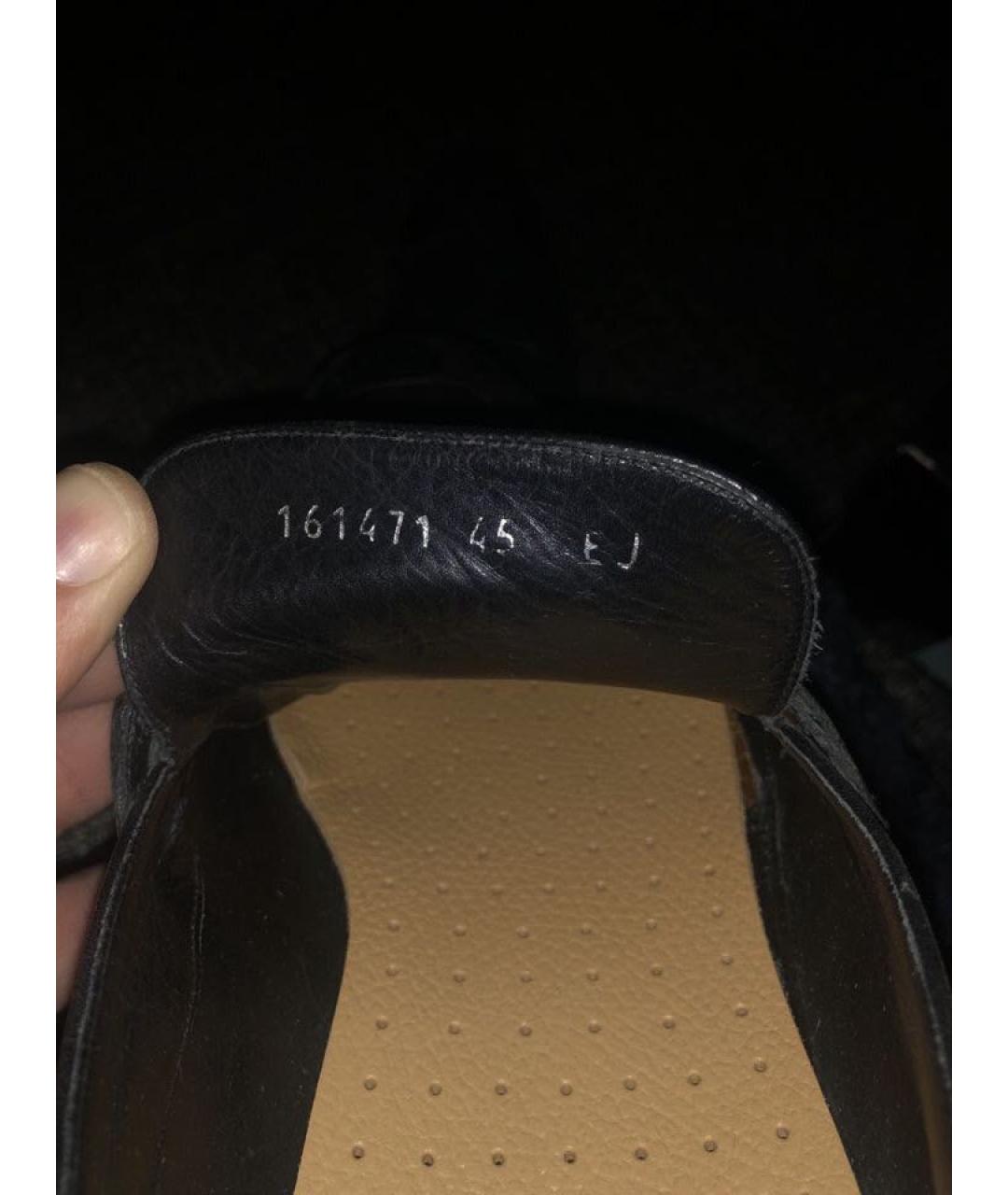 GUCCI Черные кожаные туфли, фото 5