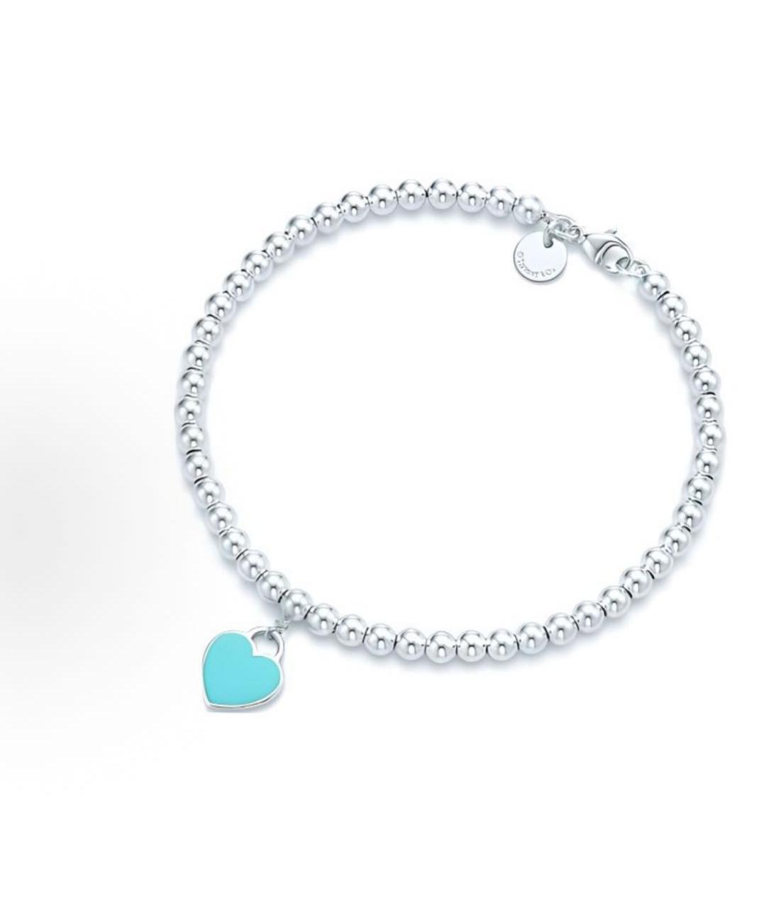 TIFFANY&CO Бирюзовый серебряный браслет, фото 7