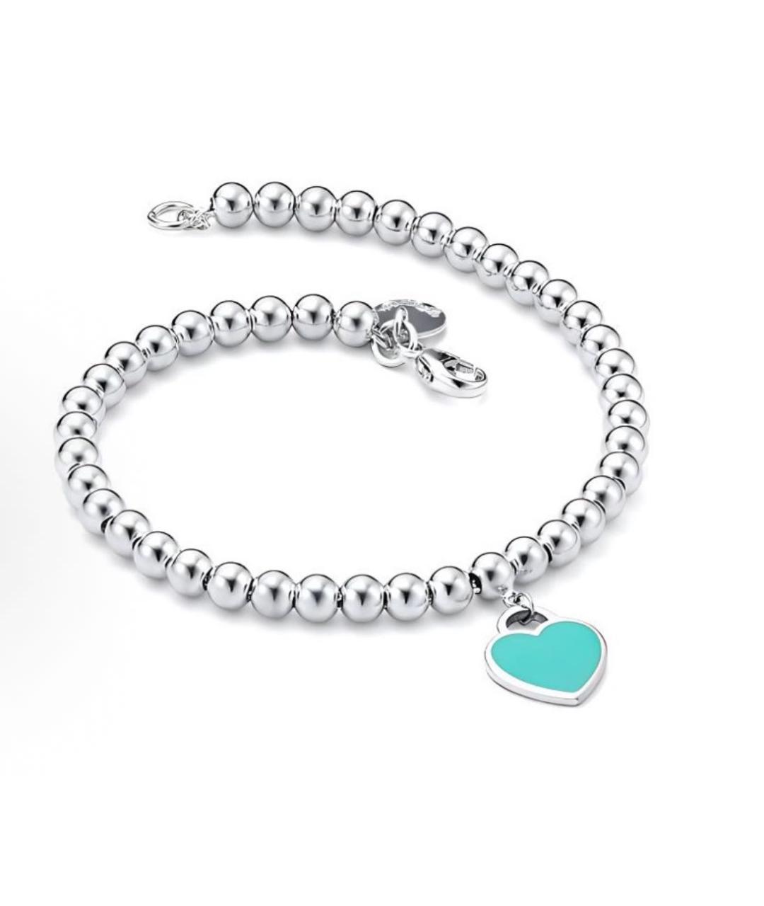 TIFFANY&CO Бирюзовый серебряный браслет, фото 2