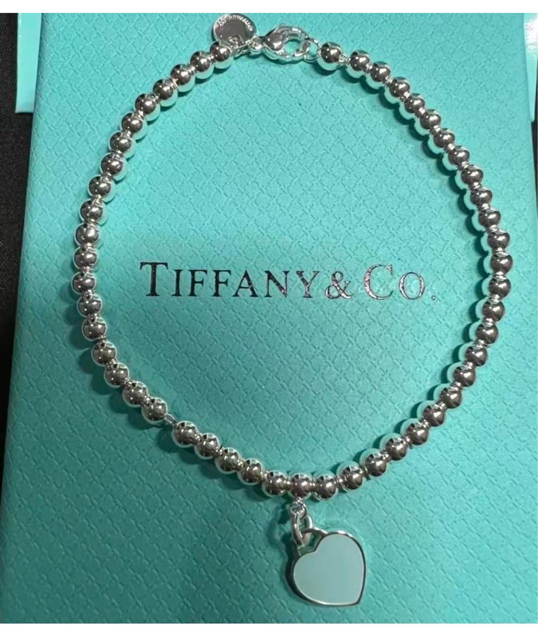 TIFFANY&CO Бирюзовый серебряный браслет, фото 5