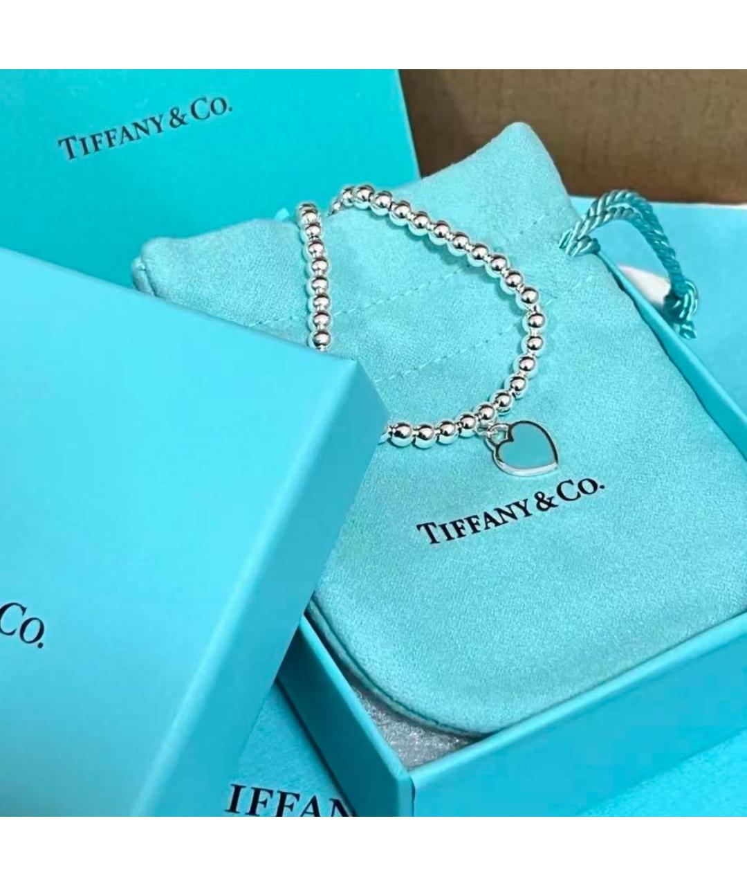 TIFFANY&CO Бирюзовый серебряный браслет, фото 4