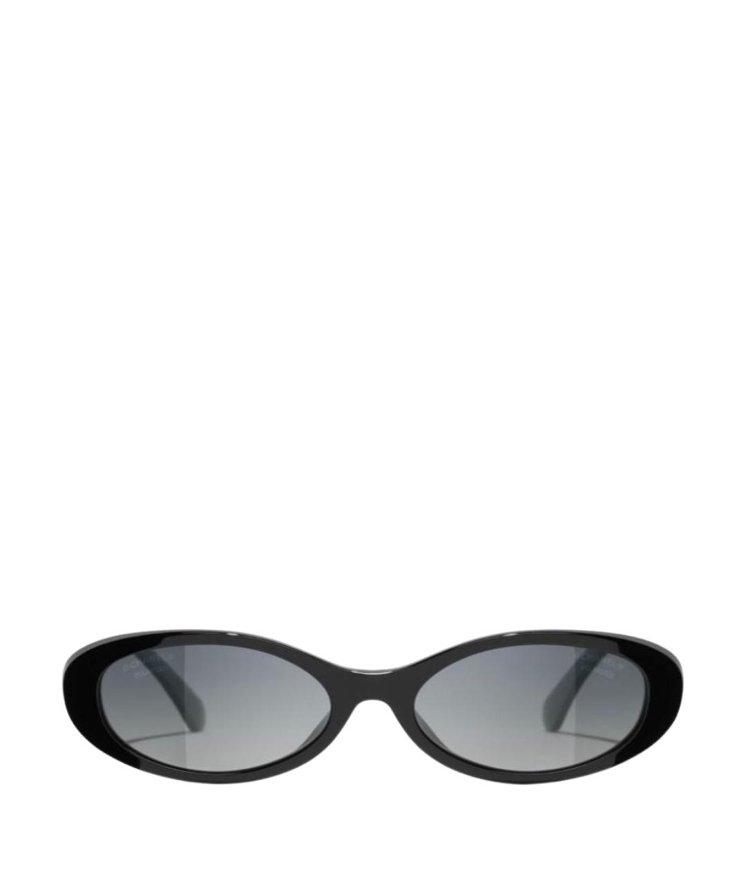 CHANEL Золотые металлические солнцезащитные очки, фото 1