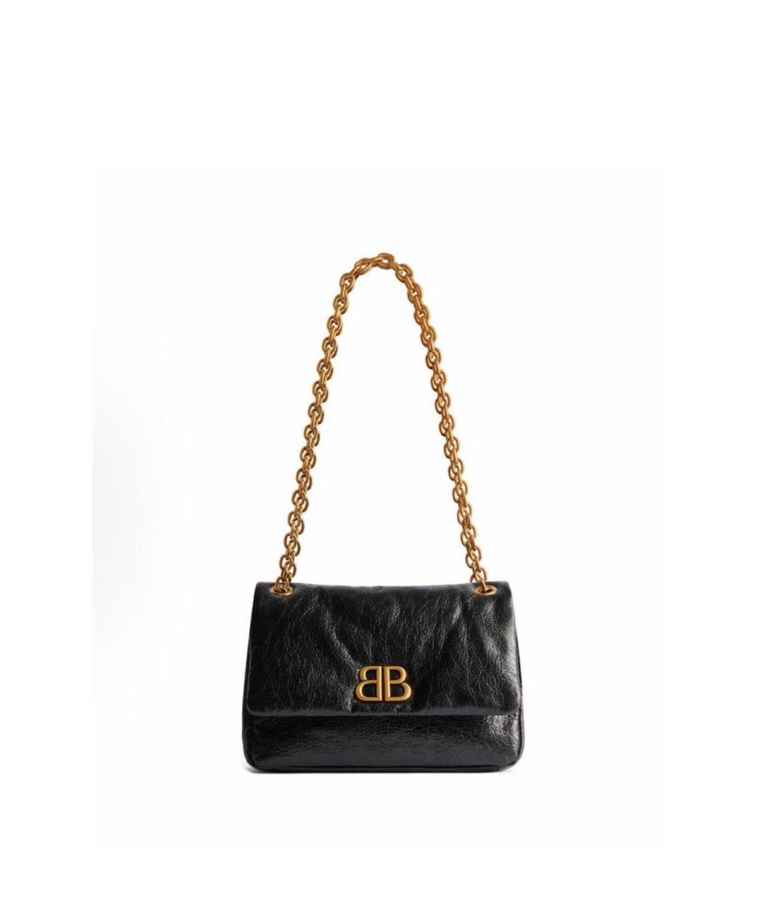 BALENCIAGA Черная кожаная сумка через плечо, фото 6