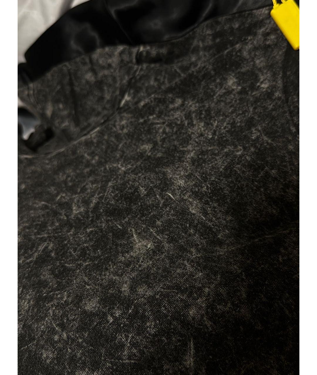 DIESEL Черная вискозная футболка, фото 4