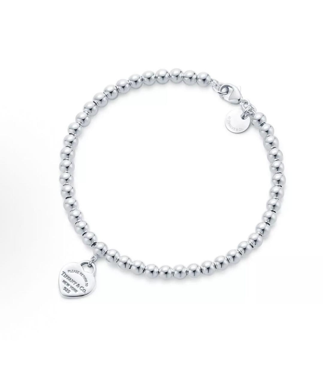 TIFFANY&CO Розовый серебряный браслет, фото 3