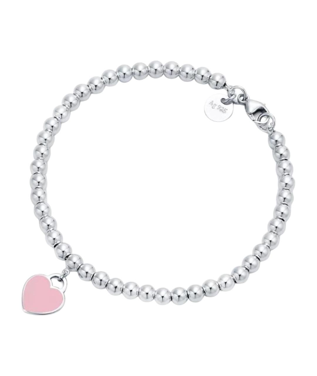 TIFFANY&CO Розовый серебряный браслет, фото 1