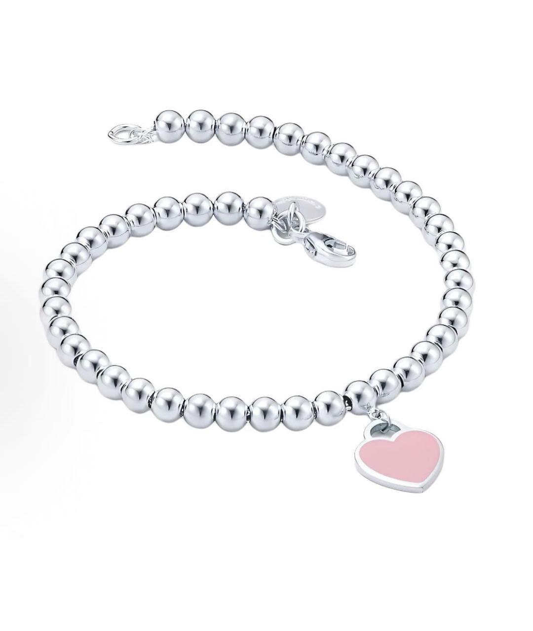 TIFFANY&CO Розовый серебряный браслет, фото 2