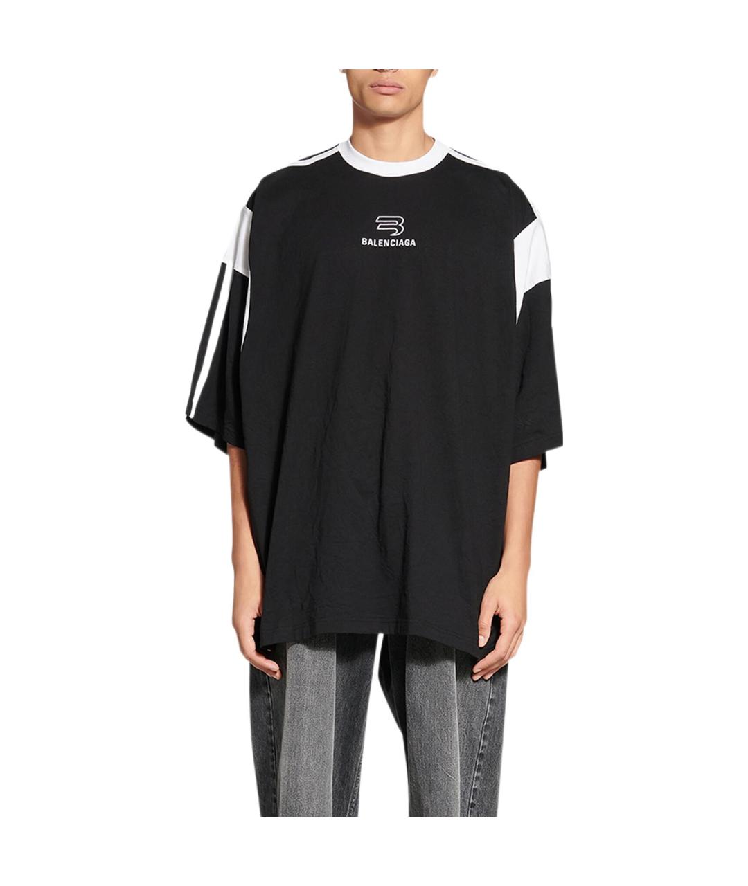 BALENCIAGA Черная футболка, фото 3