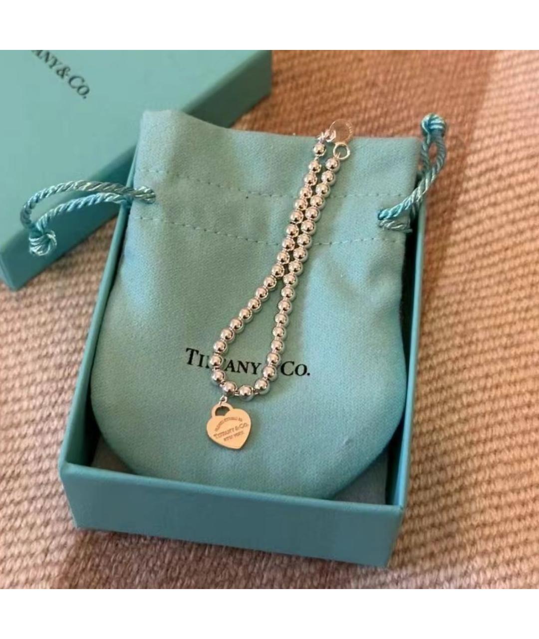 TIFFANY&CO Серебрянный серебряный браслет, фото 6