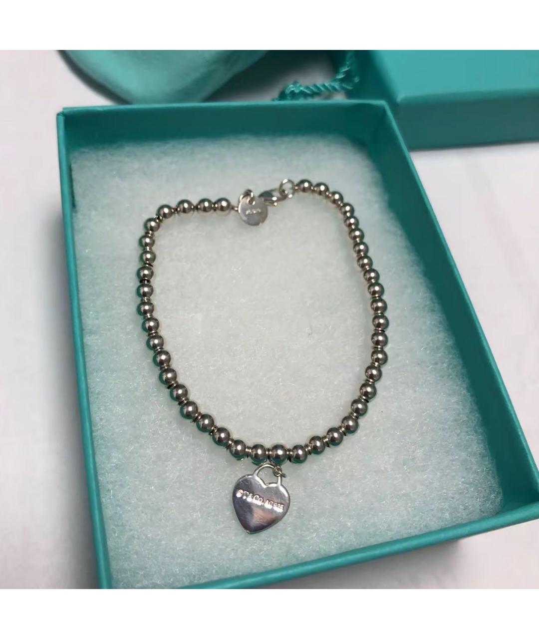 TIFFANY&CO Серебрянный серебряный браслет, фото 7