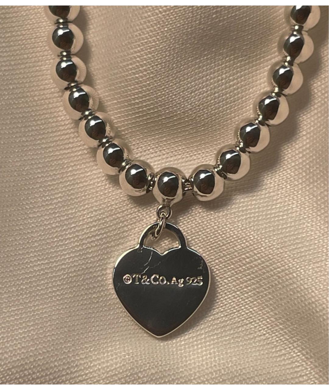 TIFFANY&CO Серебрянный серебряный браслет, фото 5