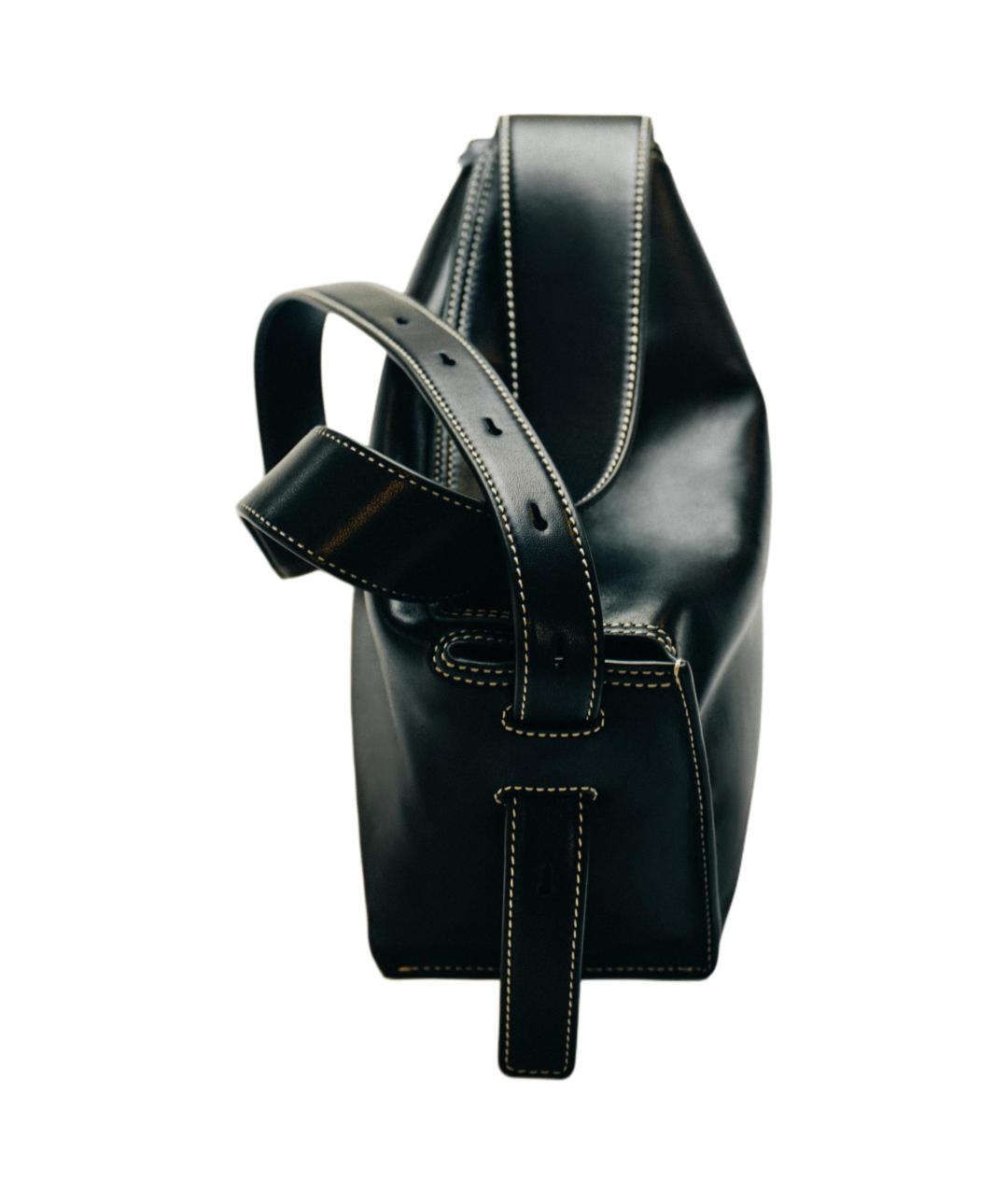 COS Черная кожаная сумка через плечо, фото 2