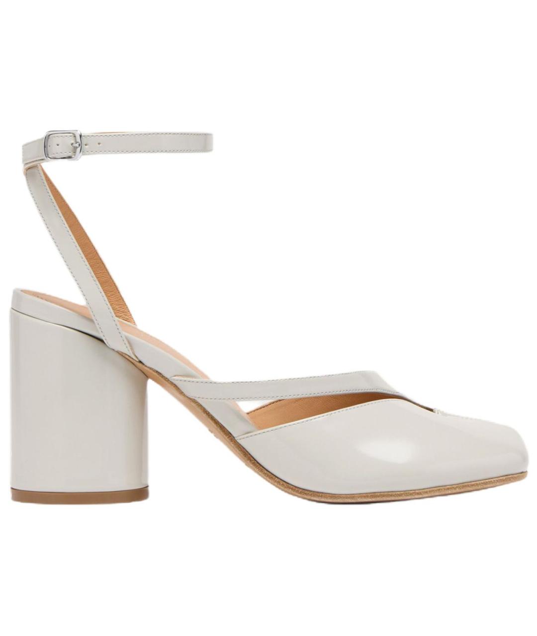 MAISON MARGIELA Белые кожаные туфли, фото 1