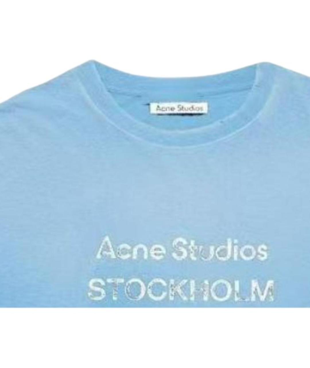ACNE STUDIOS Синяя футболка, фото 3