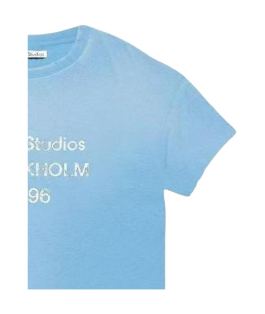 ACNE STUDIOS Синяя футболка, фото 4
