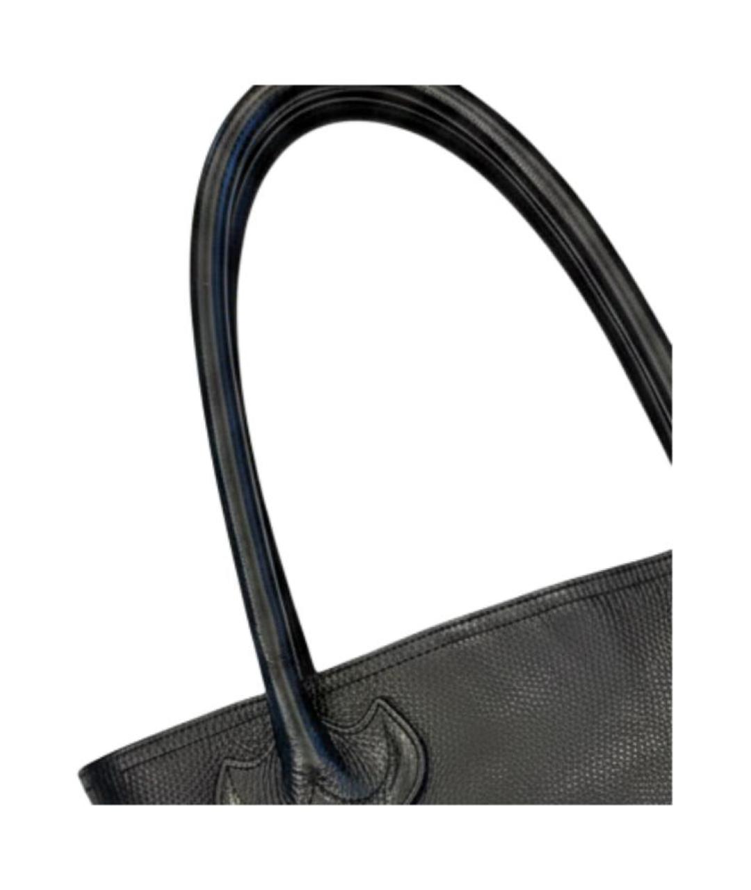 CHROME HEARTS Черная кожаная сумка через плечо, фото 3