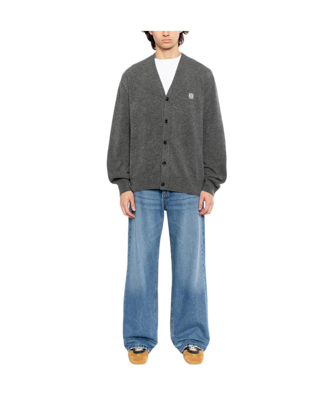 LOEWE Серый кардиган, фото 2