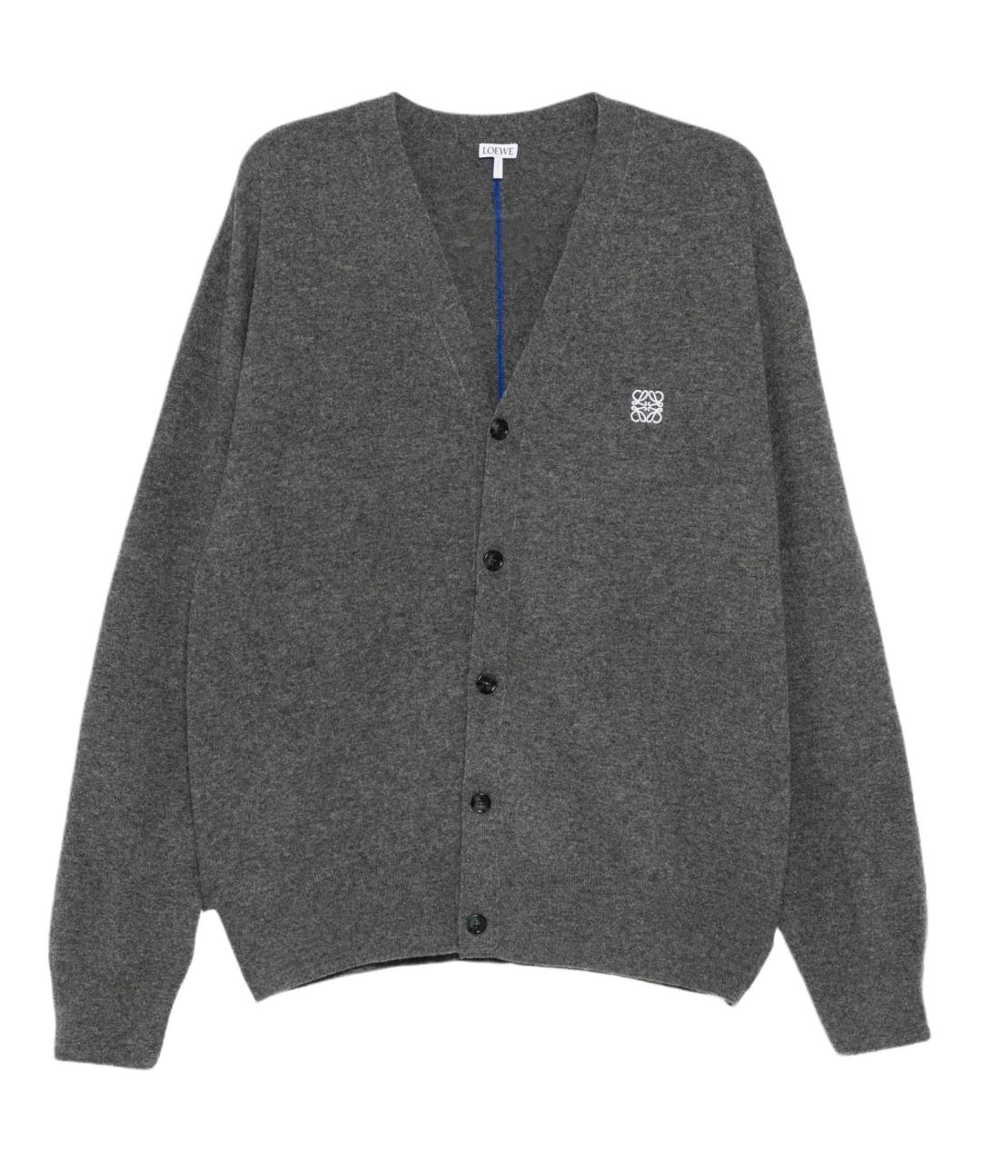 LOEWE Серый кардиган, фото 1