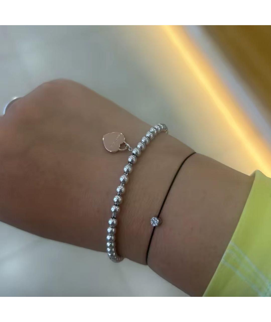 TIFFANY&CO Розовый серебряный браслет, фото 4