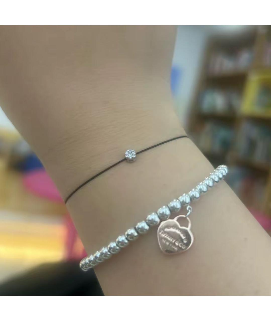 TIFFANY&CO Розовый серебряный браслет, фото 5