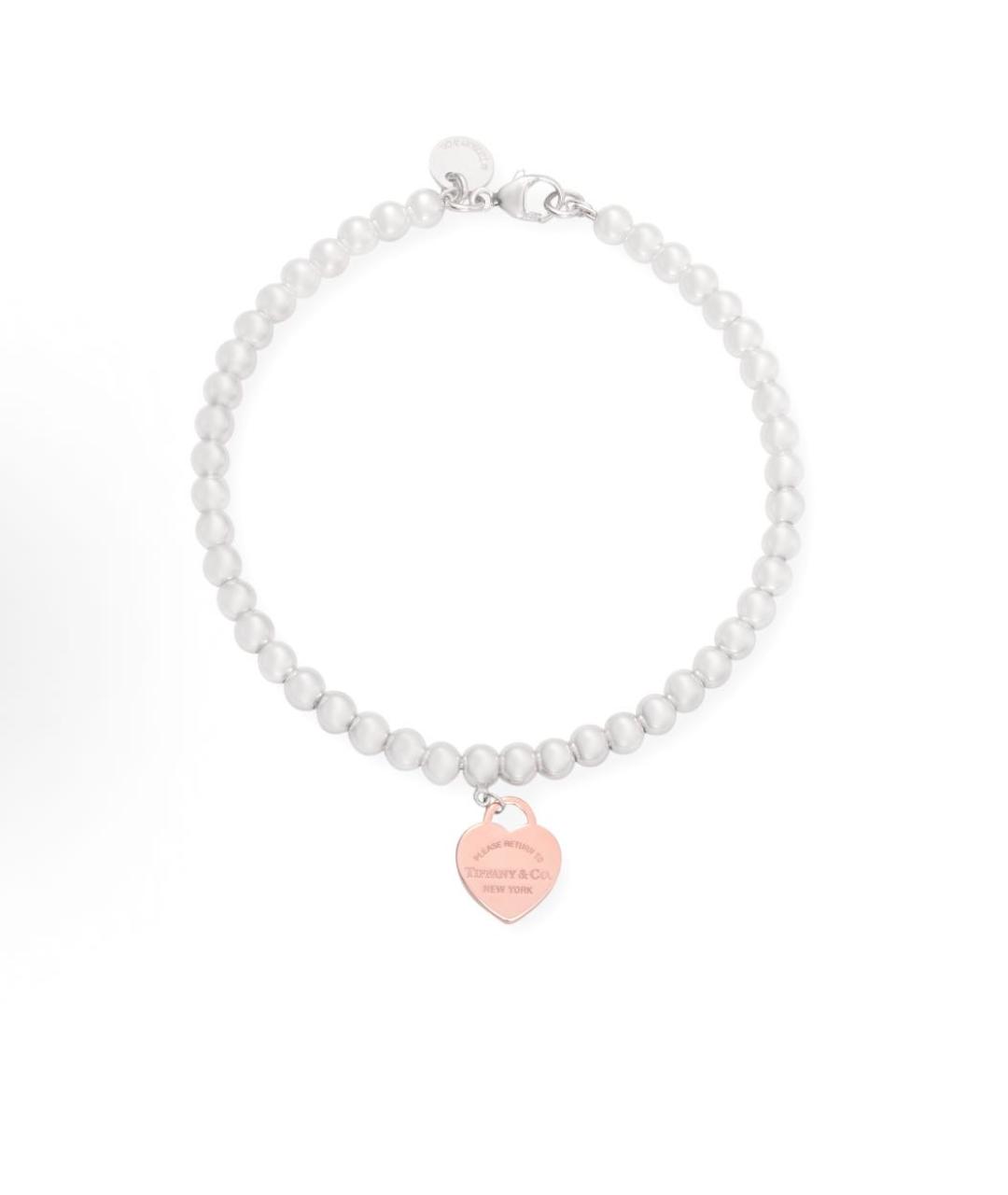 TIFFANY&CO Розовый серебряный браслет, фото 6