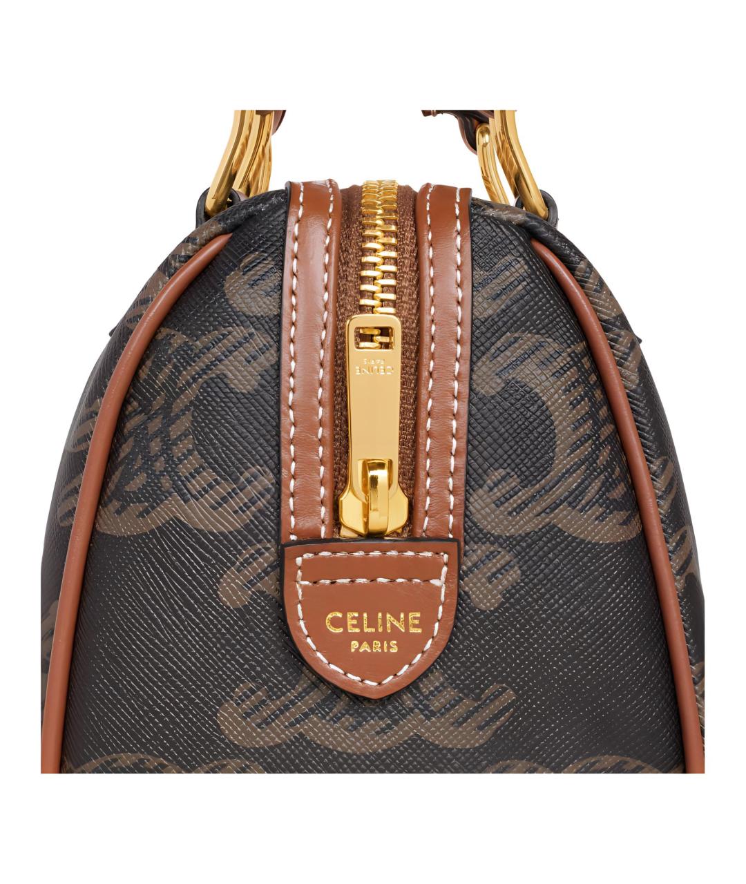 CELINE Коричневая сумка через плечо, фото 4