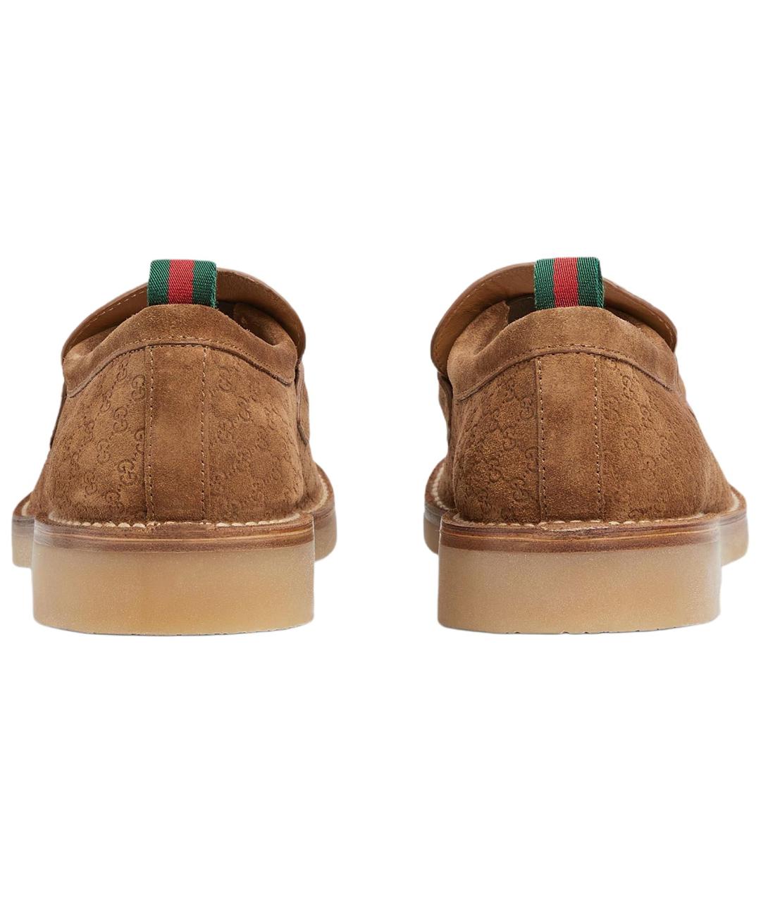 GUCCI Коричневые лоферы, фото 5