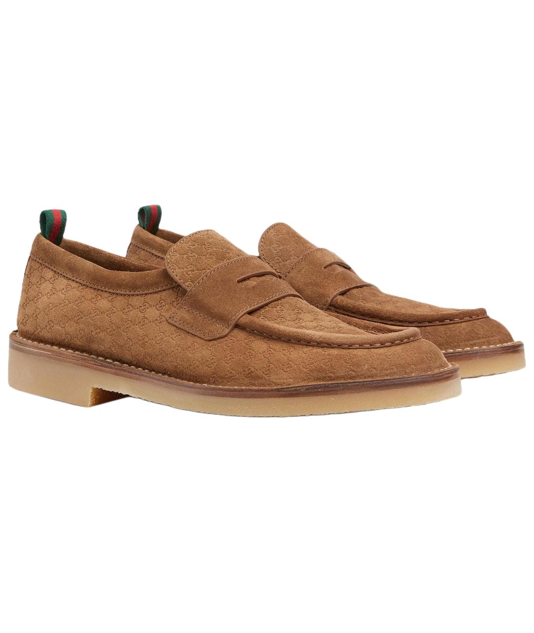 GUCCI Коричневые лоферы, фото 3