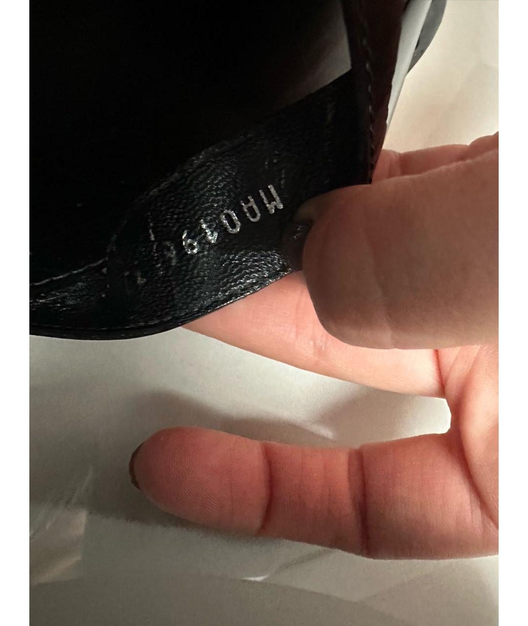 LOUIS VUITTON Черные кожаные сандалии, фото 8
