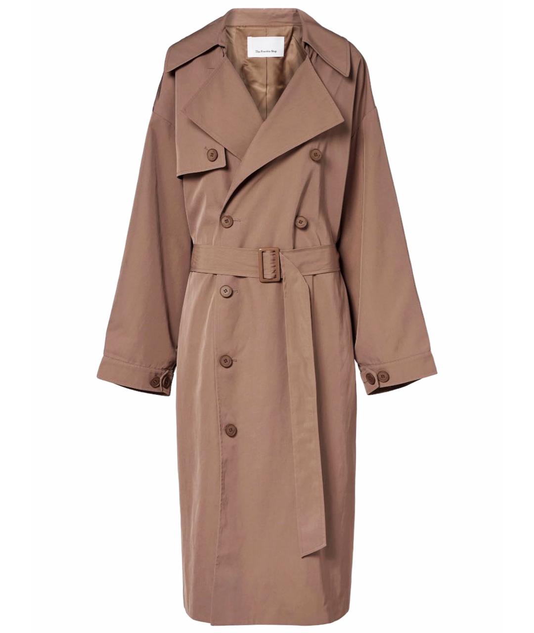 THE FRANKIE SHOP Бежевый полиамидовый тренч/плащ, фото 1