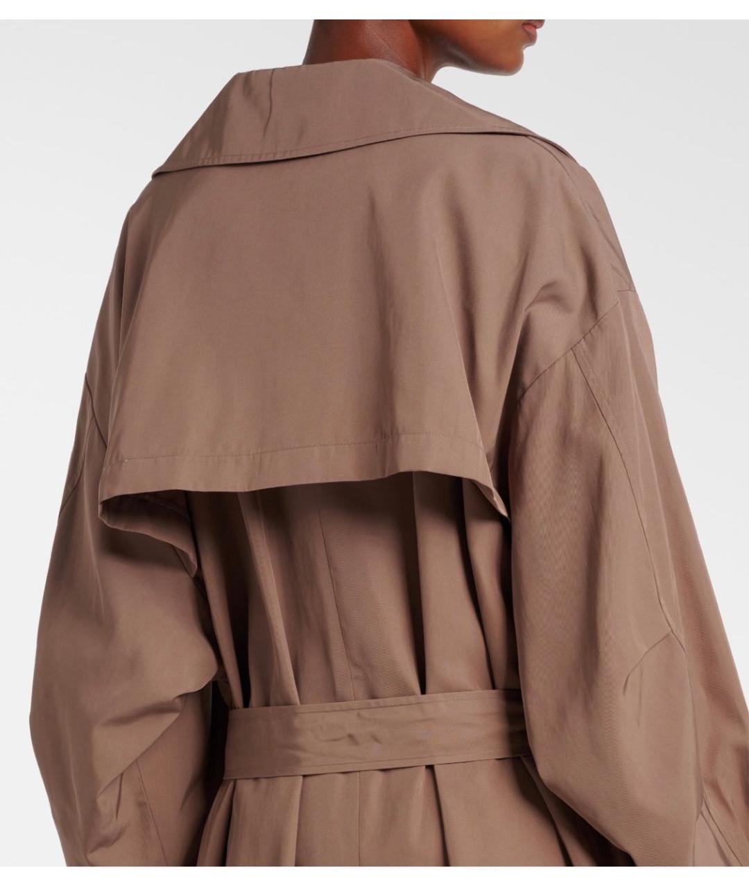 THE FRANKIE SHOP Бежевый полиамидовый тренч/плащ, фото 2