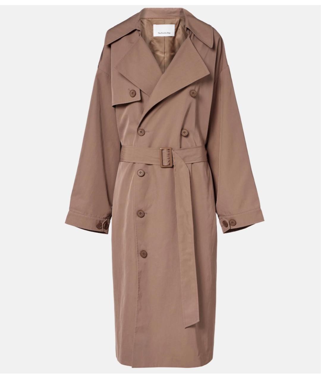 THE FRANKIE SHOP Бежевый полиамидовый тренч/плащ, фото 8