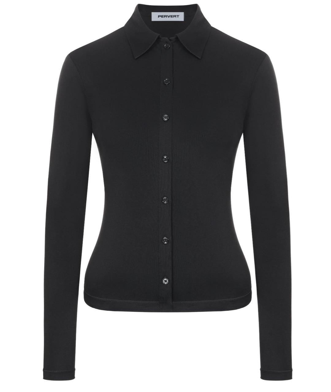 PERVERT Черный шелковый костюм с юбками, фото 3