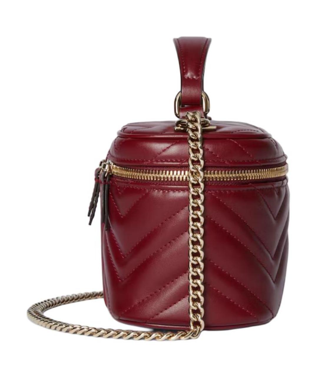 GUCCI Красная кожаная сумка через плечо, фото 3